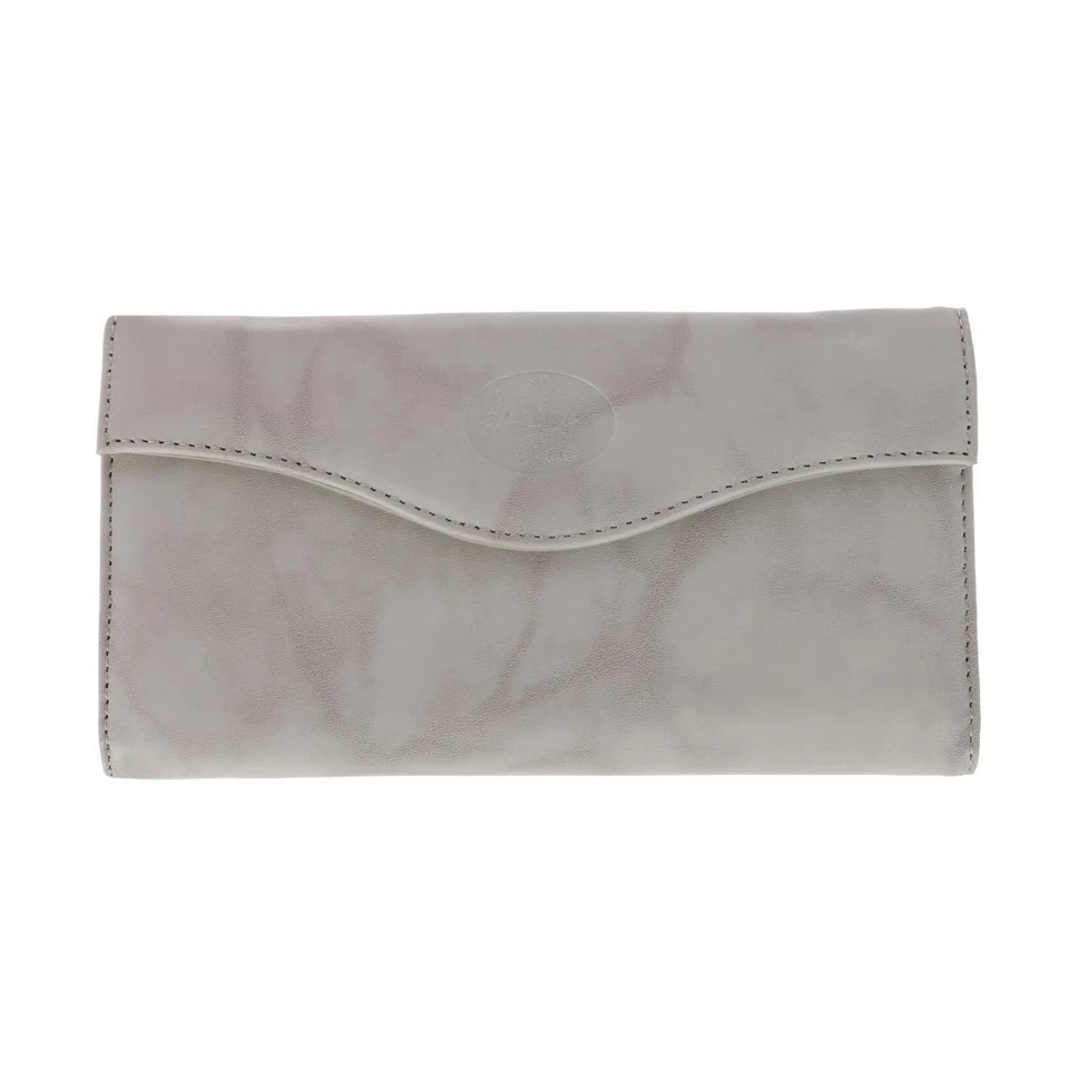 Buxton Women's Leather Long Bifold Organizer Wallet with Floral Emboss - Image 1 of 1