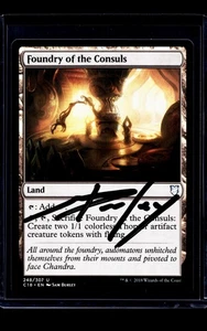 MTG Magic The Gathering Commander AP Artist Proof Auto Foundry of the Consuls - Picture 1 of 2