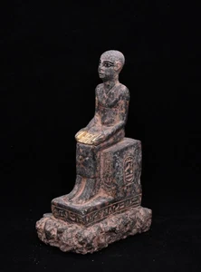 Authentic Ancient Egyptian Antiques Imhotep Statue Egyptian Statue Egyptian BC - Picture 1 of 8
