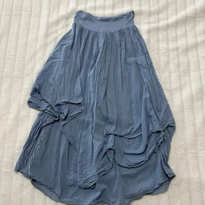 Scandal Made in Italy Blue Skirt Size M Flowy Light Festivals Summer - Picture 1 of 7