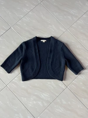 Cárdigan suéter berenjena manga 3/4 cachemir Michael Kors para mujer talla pequeña Foto 1 de 4