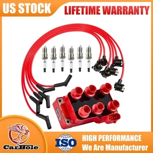 Bobina de encendido y 6 bujías y 6 cables para Ford Mustang 1994-2000 3,8 L V6 FD488 - Imagen 1 de 19