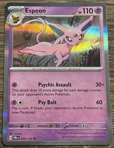 Espeon - Pokemon TCG Prismatic Evolutions 033/131 - NM - Holo Rare (L) - Bild 1 von 2