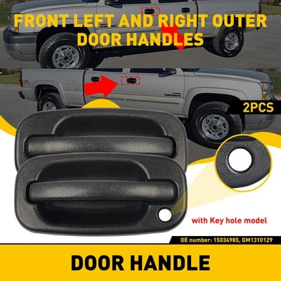 2x Door Handle Exterior Front Right Left For Chevrolet Avalanche 1500 2500 02-07 - Image 1 of 4