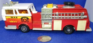 Motore antincendio scala Majorette SOS - replica camion pressofuso scala 1:47 - per ricambi - Foto 1 di 6