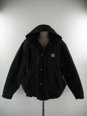 Men's sz 3XL 103372 Full Swing Relaxed Fit Ripstop Insulated Jacket Black Hooded - Image 1 of 4