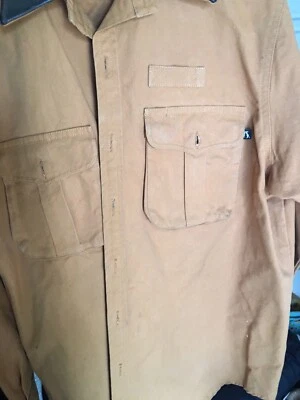 mens Kakadu Traders Austrialia waxed cotten leather collar Jacket Coat sz Xl - Image 1 of 4