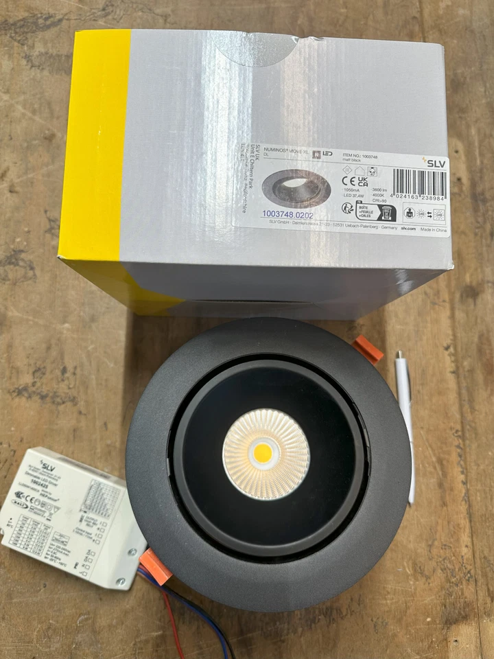 SLV Numinos Move XL 1003748, Einbaudownlight, Dali, 3600lm, 37,4W, 4000K, black - Bild 1 von 2