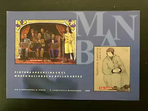 Argentina 1999 - Museo Nacional de Bellas Artes, Pinturas 2 sellos S/S MNH - Imagen 1 de 1