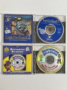 School Zone Beginning Reading & Let’s Go Read! 2 PC Win 95+ PC Software CD-ROM - Picture 1 of 7