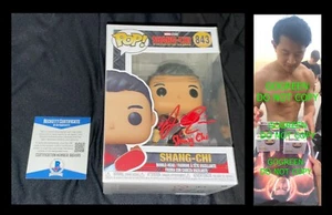 Simu Liu signed Shang Chi funko pop Legend 10 rings poster photo Beckett BAS  - Picture 1 of 7