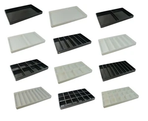 Bandejas compartimentales apilables de plástico de alta resistencia caja de pinturas ligeras con cuentas de monedas - Imagen 1 de 12