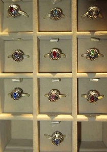 AUTHENTIC CHAMILIA STERLING SILVER CELEBRATION BIRTHSTONE SWAROVSKI BEAD CHARM - Picture 1 of 11