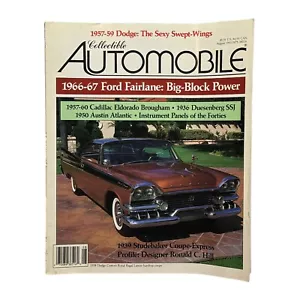 Collectible Automobile August 1993 Studebaker Coupe-Express 1939 Duesenberg SSJ - Picture 1 of 2