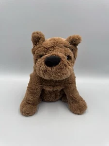 Dan Dee English Bulldog Puppy Dog 10” Chocolate Brown Stuffed Animal - Picture 1 of 10