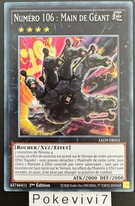 Carte YU-GI-OH! NUMERO 106 : MAIN DE GEANT LED9-FR053 SR NEUF - Foto 1 di 1