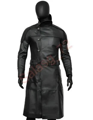 Blade Runner Roy Batty черный кожаный плащ - классический научно-фантастический костюм - Изображение 1 из 4