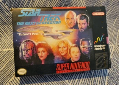 Star Trek The Next Generation - Future's Past SNES CIB Box Manual Poster Inserts - Image 1 of 4