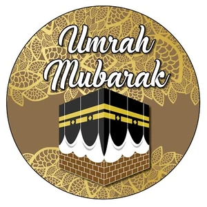 35 adesivi Umrah Mubarak etichetta decorazioni Umrah islamica festa musulmana borsa 1054 - Foto 1 di 6