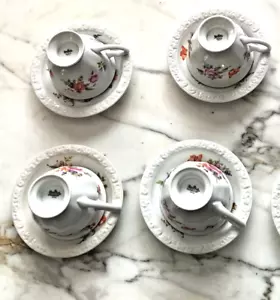 4 tazas y platillos Rosenthal Maria con patrón - Imagen 1 de 4