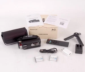 Video Camera FHD 1920x1080 24MP 18X Zoom Camcorder FHD-A01 Remote Tripod NEW - Picture 1 of 21