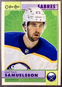 2022-23 O-Pee-Chee Retro #406 Mattias Samuelsson Buffalo Sabres - Picture 1 of 1