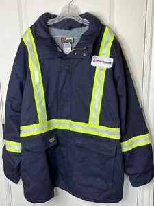 Mens Big Bill Fire Rated Work Wear Protective Jacket XL New Parka - Imagen 1 de 2