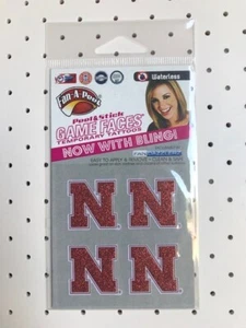 0958 Nebraska  - 4 Glitter Tattoos - Picture 1 of 1