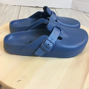Birkenstock Boston Clogs Dusty Blue EVA Slip-On Comfort Shoes Women 6 - Picture 1 of 7
