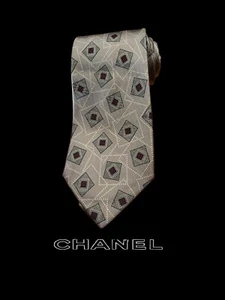 Chanel Vintage Multicolored Silk Tie - Picture 1 of 4