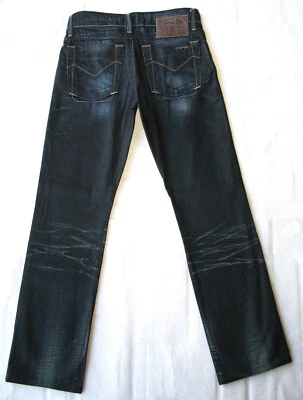 Energie T-Boy Slim Skinny Jeans Mens Size 30 X 29 Sz 28 Fit-Dark Blue Distressed - Image 1 of 4
