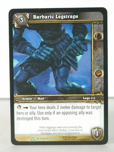 Barbaric Legstraps - Servants of the Betrayer - 220/264 - WoW TCG - Poco común - Imagen 1 de 6