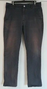 Mens Bonobos Blue Khaki Chino Pants Size 35/32 Cotton Blend Flat Front Fading - Imagen 1 de 6