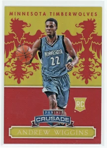 ANDREW WIGGINS 2014-15 PANINI EXCALIBUR CRUSADE RED ROOKIE  53/99  TIMBERWOLVES - Picture 1 of 2