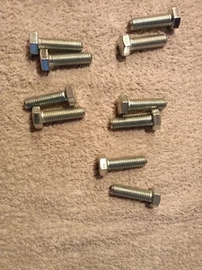 METALLIXITY Hex Bolts (M12-1.5x40mm) 10Pcs, 8.8 Grade Carbon Steel Zinc... - Picture 1 of 3