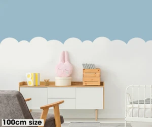 Plantilla de pared de nube para bebé - decoración de pared para bebé - plantilla de pintura D.I.Y - Imagen 1 de 5