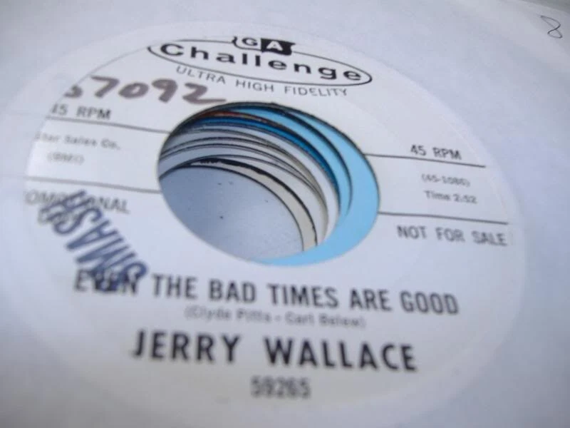 Rock Promo NM! 45 JERRY WALLACE Even The Bad Times Are Good on GA Challenge (pro - Image 1 of 1