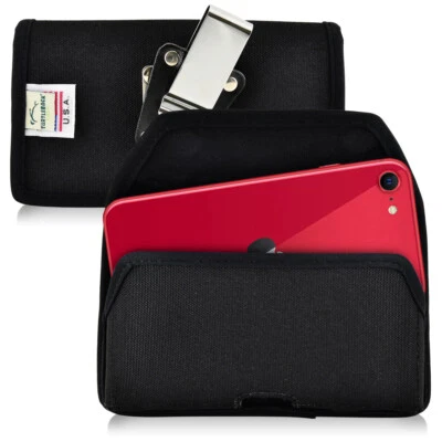 iPhone SE 2022 iPhone 7/8 Holster Metal Belt Clip Case Nylon Turtleback - Image 1 of 4