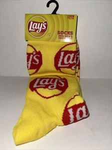 Calcetines Lay's Novety Crew para Hombre Talla 6-12 Nuevos - Imagen 1 de 4