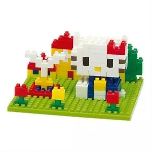 NANO BLOCKS BLOCK ART HELLO KITTY SET - MINI BRICKS PUZZLE NANOBLOCK NBCC055 - Picture 1 of 1