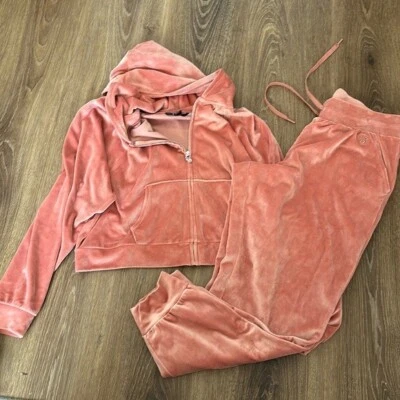 Chándal Victoria Secret On Point grande de terciopelo recortado Foto 1 de 4