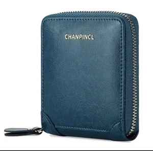 RFID Wallets Turquoise women Genuine Leather Zipper Purses Secure Large Capac - Picture 1 of 9