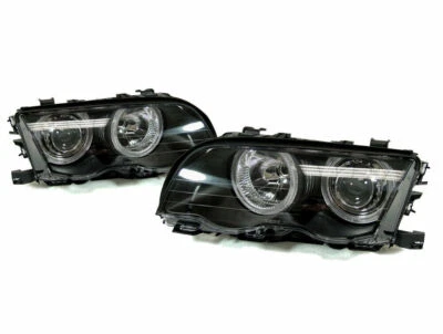 DEPO D2S Projector w/ Shutter Headlight Set for 99-01 BMW E46 4D Sedan/5D Wagon Foto 1 de 4