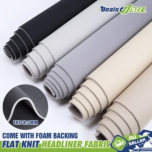 Vehicle Flat Knit Foam Headlining Headliner Fabric DIY Cost-Effective Solution - Picture 1 of 24