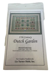 Liz Turner Diehl Kreuzstichmuster 17. Jahrhundert Niederländischer Garten historisch - Bild 1 von 6