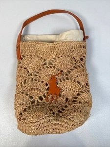 Polo Ralph Lauren Accessories Crochet Mini Bucket Bag - Picture 1 of 8