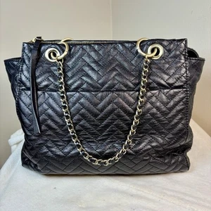 Etienne Aigner Quilted Black Leather Shoulder Bag - Bild 1 von 11