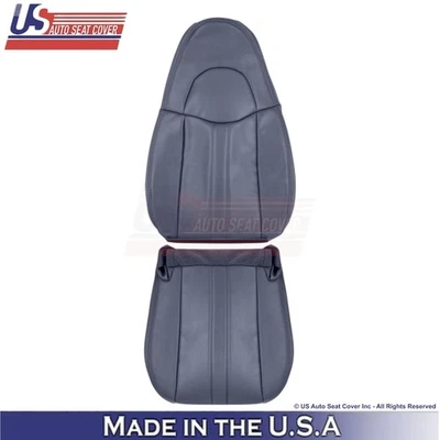 1996-2002 Capas de Assento Laterais Dianteiras de Couro para GMC Savana Van Azul Marinho - Imagem 1 de 4