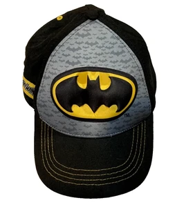 Gorra Batman en Juventud-Talla Única Snapback Negro Amarillo Cómic Héroe Sombrero - Imagen 1 de 2