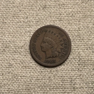 1865 Indian Head Cent VG TL - Image 1 of 2